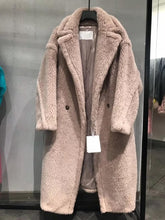 Load image into Gallery viewer, 100% Alpaca Real Fur Coat Women Winter Suit Collar Long Nature Teddy Bear Fur Coats Overcoat Female Genuine Furs Jacket