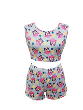 Load image into Gallery viewer, Goocheer Skinny Woman Soft Letter Yes DADDY Print Short Tank Tops + Ladies Female Sexy Shorts Women Casual 2 PCS Sets