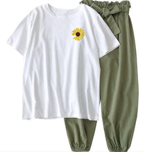 Load image into Gallery viewer, Two Piece Set Summer Clothes For Women 2020 New Dresy printing Loose Casual Wide Leg Pants Print t Shirt 2 Piece Set Women