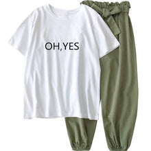 Load image into Gallery viewer, Two Piece Set Summer Clothes For Women 2020 New Dresy printing Loose Casual Wide Leg Pants Print t Shirt 2 Piece Set Women