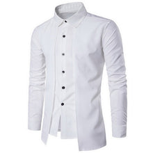 Load image into Gallery viewer, Fashion Button Business Men Shirts Autumn Two Ply Tee Camisas Hombre Breatheable Chemise Homme Slim Fit Office Shirts Men Dress
