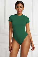 Load image into Gallery viewer, Women Bodysuit 2020 Summer O Neck Short Sleeve Sexy Skinny Short Romper Casual Elastic Bodycon Body Mujer Beach Ladies Jumpsuit
