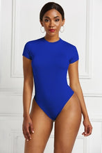 Load image into Gallery viewer, Women Bodysuit 2020 Summer O Neck Short Sleeve Sexy Skinny Short Romper Casual Elastic Bodycon Body Mujer Beach Ladies Jumpsuit
