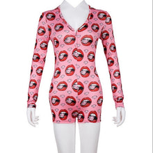 Load image into Gallery viewer, 2020 Hot Sale Womens Jumpsuit Sleepwear Fashion Floral Long Sleeve V Neck Bodycon Jumpsuit Bodysuit Romper Shorts Pants Overalls
