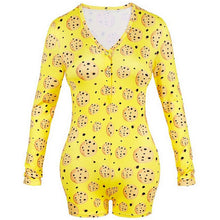 Load image into Gallery viewer, 2020 Hot Sale Womens Jumpsuit Sleepwear Fashion Floral Long Sleeve V Neck Bodycon Jumpsuit Bodysuit Romper Shorts Pants Overalls
