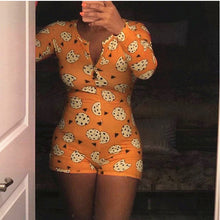 Load image into Gallery viewer, 2020 Hot Sale Womens Jumpsuit Sleepwear Fashion Floral Long Sleeve V Neck Bodycon Jumpsuit Bodysuit Romper Shorts Pants Overalls
