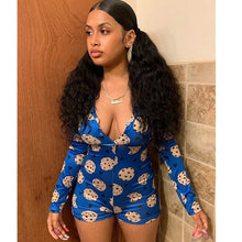 Load image into Gallery viewer, 2020 Hot Sale Womens Jumpsuit Sleepwear Fashion Floral Long Sleeve V Neck Bodycon Jumpsuit Bodysuit Romper Shorts Pants Overalls
