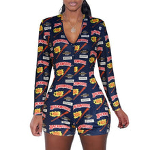 Load image into Gallery viewer, 2020 Hot Sale Womens Jumpsuit Sleepwear Fashion Floral Long Sleeve V Neck Bodycon Jumpsuit Bodysuit Romper Shorts Pants Overalls

