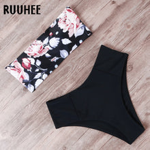 Load image into Gallery viewer, RUUHEE Bandage Bikini Swimwear Women Swimsuit High Waist Bikini Set 2020 Bathing Suit Push Up Maillot De Bain Femme Beachwear
