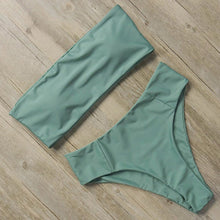 Load image into Gallery viewer, RUUHEE Bandage Bikini Swimwear Women Swimsuit High Waist Bikini Set 2020 Bathing Suit Push Up Maillot De Bain Femme Beachwear
