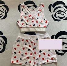 Load image into Gallery viewer, Goocheer Skinny Woman Soft Letter Yes DADDY Print Short Tank Tops + Ladies Female Sexy Shorts Women Casual 2 PCS Sets
