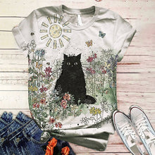 Load image into Gallery viewer, Plus Size Women Short Sleeve 3D Animal Printed O-Neck Tops Tee T-Shirt Remeras Mujer Tallas Grandes Mujer#s
