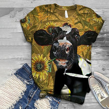 Load image into Gallery viewer, Plus Size Women Short Sleeve 3D Animal Printed O-Neck Tops Tee T-Shirt Remeras Mujer Tallas Grandes Mujer#s
