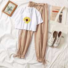 Load image into Gallery viewer, Two Piece Set Summer Clothes For Women 2020 New Dresy printing Loose Casual Wide Leg Pants Print t Shirt  2 Piece Set Women
