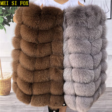 Load image into Gallery viewer, Natural fox fur vest ladies winter autumn coat warm vest made of natural fur women's vest real fur vest genuine fur coat fur ves
