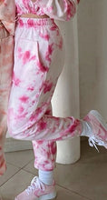 Load image into Gallery viewer, Women Tie Dye Sports Tracksuit Two Pieces Sets Sleeveless Vest Summer Tank Tops + Jogging Athletics Pants Drawstring Trouser
