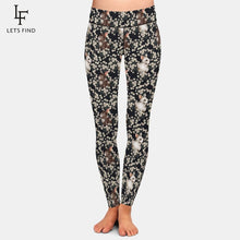 Load image into Gallery viewer, LETSFIND Super Soft Milk Silk Print Rabbits Pattern Women Fitness Full Legging Fahsion High Waist Plus Size Slim Women Pants
